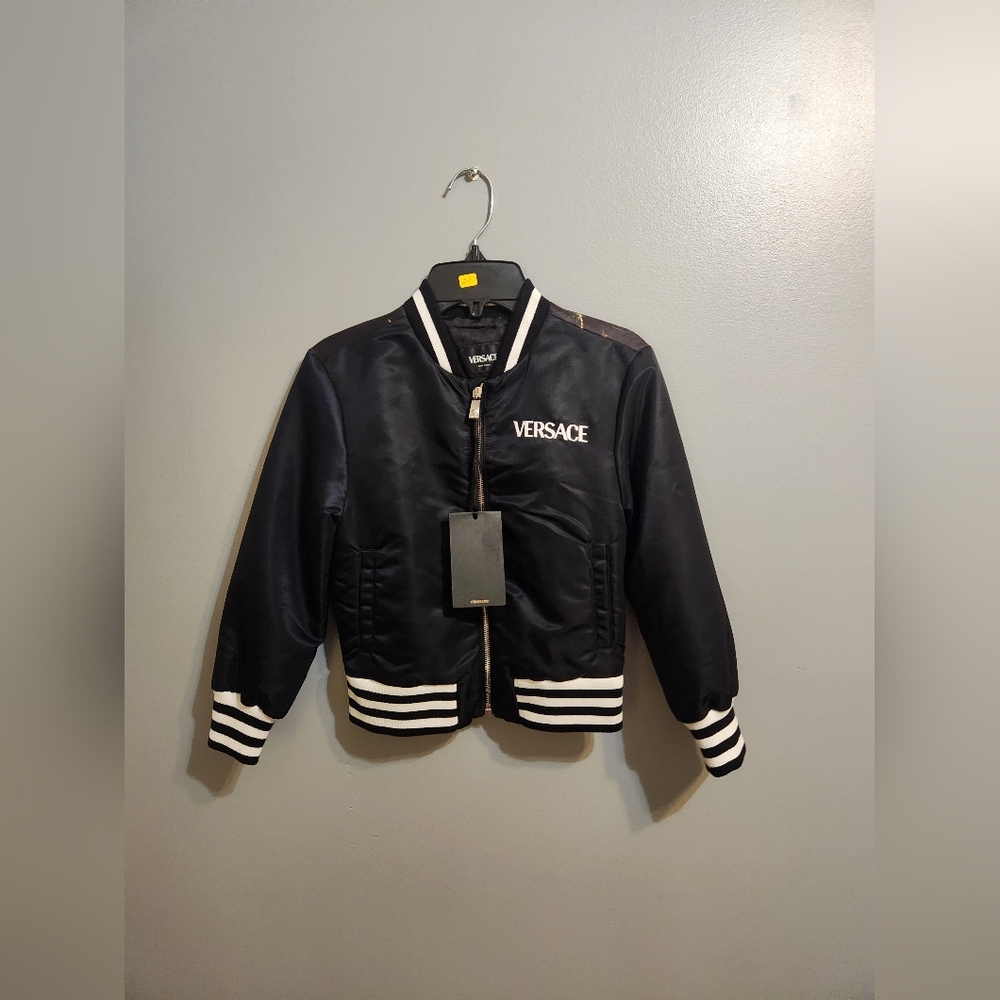 $670 VERSACE full Zip Kids Jacket Sz 6